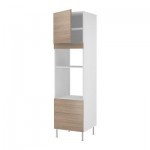 ФАКТУМ Высок шкаф для СВЧ/духов+ящ/дверь - Софилунд светло-серый, 60x233 см ФАКТУМ Высок шкаф для СВЧ/духов+ящ/дверь - Софилунд светло-серый, 60x233 см