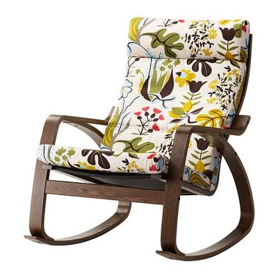ПОЭНГ Кресло-качалка - Бломстермола разноцветный, коричневый ПОЭНГ Кресло-качалка - Бломстермола разноцветный, коричневый