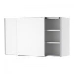 ФАКТУМ Навесной шкаф с рздвжн дверц - Аплод белый, 120x92 см
