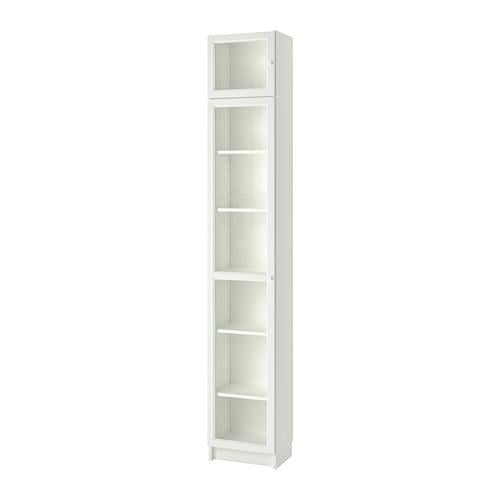 Billy Oxberg Bookcase With Glass Door, White Bookcase With Glass Doors Ikea