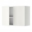METOD навесной шкаф с посуд суш/2 дврц белый/Веддинге белый 80x38.6x60 cm
