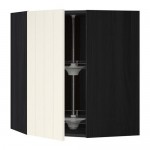 МЕТОД Угл нвсн шкф с вращающ секц - под дерево черный, Хитарп белый с оттенком, 68x80 см МЕТОД Угл нвсн шкф с вращающ секц - под дерево черный, Хитарп белый с оттенком, 68x80 см