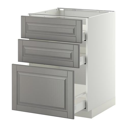 METOD напольн шкаф 3фрнт пнл/2низк/1ср ящ оцинковка METOD напольн шкаф 3фрнт пнл/2низк/1ср ящ оцинковка