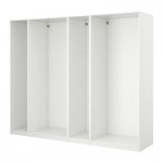 ПАКС 4 каркаса гардеробов - белый, 300x58x236 см ПАКС 4 каркаса гардеробов - белый, 300x58x236 см