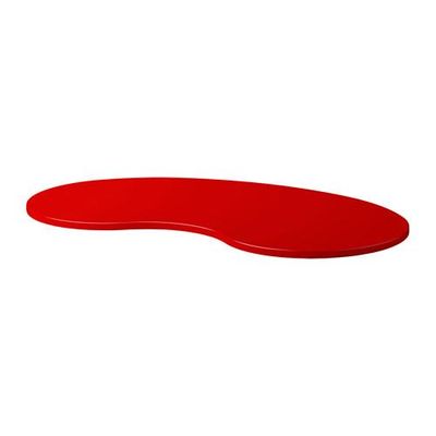 ХИССМОН Столешница - 140x75 см, в форме кешью/красный