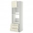 МЕТОД / МАКСИМЕРА Выс шкаф д/дхвк/комб дхвк+двр/3ящ - белый, Будбин белый с оттенком, 60x60x200 см