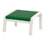 ПОЭНГ Табурет для ног - Сандбакка зеленый, белый ПОЭНГ Табурет для ног - Сандбакка зеленый, белый