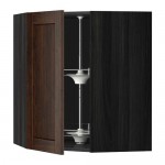МЕТОД Угл нвсн шкф с вращающ секц - под дерево черный, Эдсерум под дерево коричневый, 68x80 см МЕТОД Угл нвсн шкф с вращающ секц - под дерево черный, Эдсерум под дерево коричневый, 68x80 см