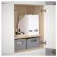 БЕСТО Комбинация для хранения с дверцами - под беленый дуб/вассвикен белый