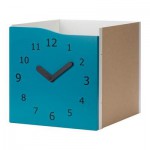 КАЛЛАКС Вставка с дверцей - бирюзовый/часы