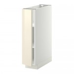 МЕТОД Напольный шкаф с полками - 20x60 см, Рингульт глянцевый кремовый, белый МЕТОД Напольный шкаф с полками - 20x60 см, Рингульт глянцевый кремовый, белый