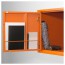 ЛИКСГУЛЬТ Шкаф - металлический/оранжевый