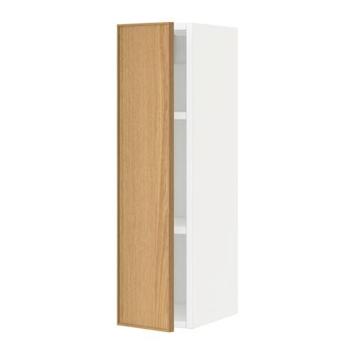 МЕТОД Шкаф навесной с полкой - белый, Экестад дуб, 20x80 см МЕТОД Шкаф навесной с полкой - белый, Экестад дуб, 20x80 см