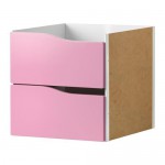 КАЛЛАКС Вставка с 2 ящиками - розовый