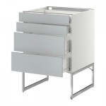 МЕТОД / ФОРВАРА Нплн шк 4 фронт/2 низк/2средн ящ - 60x60x60 см, Веддинге белый, белый МЕТОД / ФОРВАРА Нплн шк 4 фронт/2 низк/2средн ящ - 60x60x60 см, Веддинге белый, белый