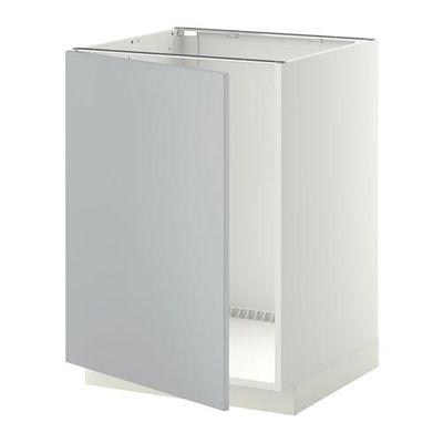 МЕТОД Напольный шкаф для раковины - Веддинге серый, белый