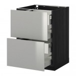 METOD напольн шкаф 2 фронт пнл/4 средн ящ