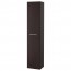 ГОДМОРГОН Шкаф высокий - черно-коричневый