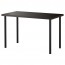 ЛИННМОН / АДИЛЬС Стол - черно-коричневый/черный