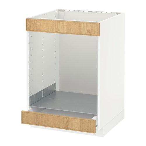 МЕТОД / МАКСИМЕРА Напол шк д/вароч панели+духовки/ящ - белый, Экестад дуб МЕТОД / МАКСИМЕРА Напол шк д/вароч панели+духовки/ящ - белый, Экестад дуб