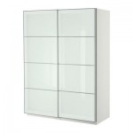 ПАКС Гардероб с раздвижными дверьми - белый, 150x66x201 см ПАКС Гардероб с раздвижными дверьми - белый, 150x66x201 см
