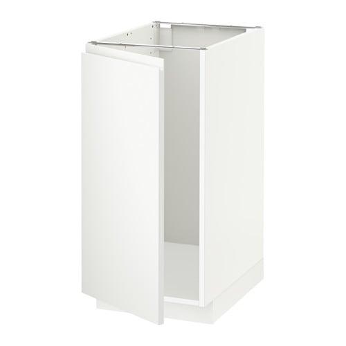 МЕТОД Наполный шкаф д/мойки/мусорн конт - белый, Воксторп белый