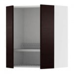 ФАКТУМ Навесной шкаф с посуд суш/2 дврц - Нексус коричнево-чёрный, 60x70 см