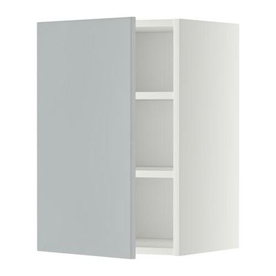 МЕТОД Шкаф навесной с полкой - 40x60 см, Веддинге серый, белый