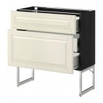 МЕТОД / ФОРВАРА Наполн шк 2 фрнт/3 средн ящ - 80x37x60 см, Будбин белый с оттенком, под дерево черный МЕТОД / ФОРВАРА Наполн шк 2 фрнт/3 средн ящ - 80x37x60 см, Будбин белый с оттенком, под дерево черный