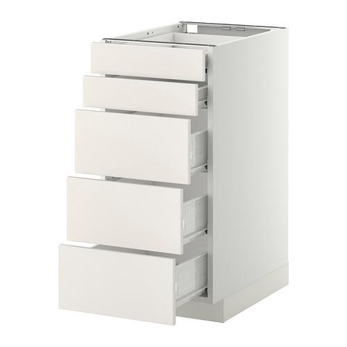 МЕТОД / ФОРВАРА Нплн шк 5фрнт/2нзк/3срд ящ - белый, Веддинге белый, 40x60 см МЕТОД / ФОРВАРА Нплн шк 5фрнт/2нзк/3срд ящ - белый, Веддинге белый, 40x60 см