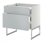 МЕТОД / ФОРВАРА Наполн шк 2 фрнт/3 средн ящ - 80x60x60 см, Веддинге серый, белый МЕТОД / ФОРВАРА Наполн шк 2 фрнт/3 средн ящ - 80x60x60 см, Веддинге серый, белый