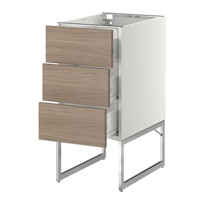 МЕТОД / ФОРВАРА Нплн шк 3 фрнт/3 средн ящика - 40x60x60 см, Брокхульт под грецкий орех светло-серый, белый МЕТОД / ФОРВАРА Нплн шк 3 фрнт/3 средн ящика - 40x60x60 см, Брокхульт под грецкий орех светло-серый, белый