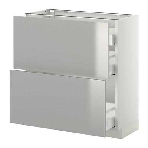 METOD нап шкаф 2 фрнт пнл/1низк/2ср ящ оцинковка