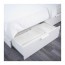BRIMNES каркас кровати с изголовьем белый/Лурой 160x200 cm