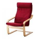 ПОЭНГ Подушка-сиденье на кресло - Дансбу классический красный