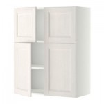 МЕТОД Навесной шкаф с полками/4дверцы - Лаксарби белый, белый МЕТОД Навесной шкаф с полками/4дверцы - Лаксарби белый, белый