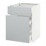 МЕТОД / МАКСИМЕРА Напольн шкаф/выдвижн секц/ящик - 60x60 см, Веддинге серый, белый МЕТОД / МАКСИМЕРА Напольн шкаф/выдвижн секц/ящик - 60x60 см, Веддинге серый, белый