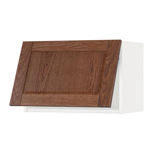 МЕТОД Горизонтальный навесной шкаф - белый, Филипстад коричневый, 60x40 см