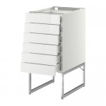 МЕТОД / ФОРВАРА Напольн шкаф 6фронт пнл/6 низ ящ - 40x60x60 см, Рингульт глянцевый белый, белый МЕТОД / ФОРВАРА Напольн шкаф 6фронт пнл/6 низ ящ - 40x60x60 см, Рингульт глянцевый белый, белый