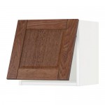 МЕТОД Горизонтальный навесной шкаф - белый, Филипстад коричневый, 40x40 см