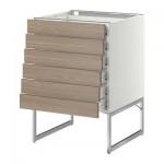 МЕТОД / ФОРВАРА Напольн шкаф 6фронт пнл/6 низ ящ - 60x60x60 см, Брокхульт под грецкий орех светло-серый, белый МЕТОД / ФОРВАРА Напольн шкаф 6фронт пнл/6 низ ящ - 60x60x60 см, Брокхульт под грецкий орех светло-серый, белый