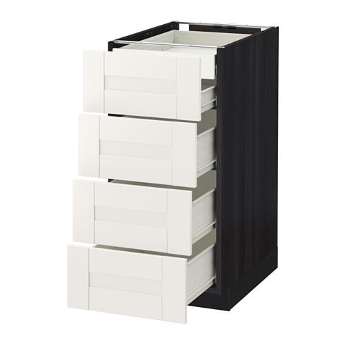 МЕТОД / ФОРВАРА Нплн шк 4фрнт/2нзк/3срд ящ - под дерево черный, Сэведаль белый, 40x60 см МЕТОД / ФОРВАРА Нплн шк 4фрнт/2нзк/3срд ящ - под дерево черный, Сэведаль белый, 40x60 см