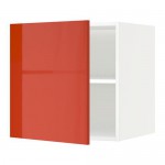 МЕТОД Верх шкаф на холодильн/морозильн - белый, Ерста глянцевый оранжевый, 60x60 см