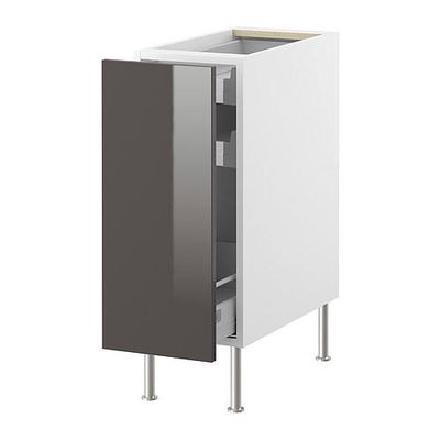 ФАКТУМ Напольный шкаф с выдвижной секцией - Абстракт серый, 50 см ФАКТУМ Напольный шкаф с выдвижной секцией - Абстракт серый, 50 см