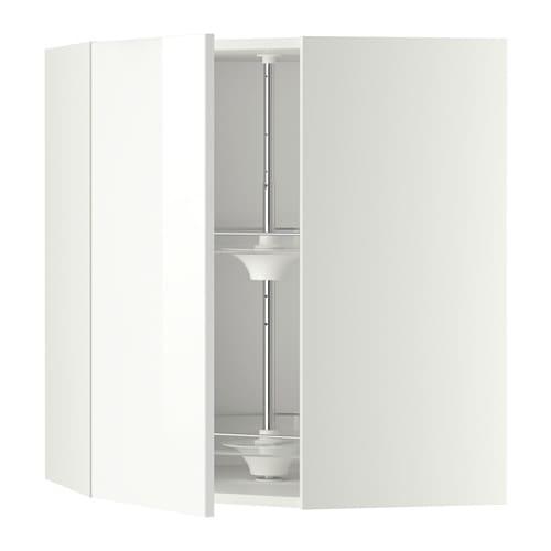 МЕТОД Угл нвсн шкф с вращающ секц - белый, Рингульт глянцевый белый, 68x80 см МЕТОД Угл нвсн шкф с вращающ секц - белый, Рингульт глянцевый белый, 68x80 см