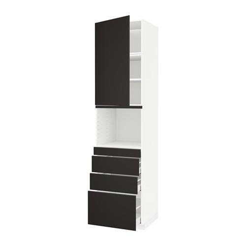 МЕТОД / МАКСИМЕРА Высокий шкаф д/СВЧ/дверца/4ящика - белый, 60x60x240 см МЕТОД / МАКСИМЕРА Высокий шкаф д/СВЧ/дверца/4ящика - белый, 60x60x240 см