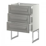 МЕТОД / ФОРВАРА Нплн шк 3 фрнт/3 средн ящика - 60x37x60 см, Будбин серый, белый МЕТОД / ФОРВАРА Нплн шк 3 фрнт/3 средн ящика - 60x37x60 см, Будбин серый, белый