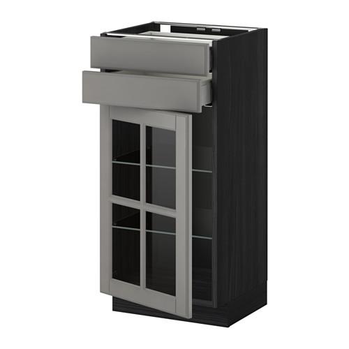 METOD/MAXIMERA напольн шк/2 ящ/2 сткл дврц METOD/MAXIMERA напольн шк/2 ящ/2 сткл дврц