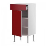 ФАКТУМ Напольн шкаф с полкой/ящиком/дверью - Абстракт красный, 40x37 см ФАКТУМ Напольн шкаф с полкой/ящиком/дверью - Абстракт красный, 40x37 см