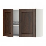 МЕТОД Навесной шкаф с посуд суш/2 дврц - белый, Эдсерум под дерево коричневый, 80x60 см МЕТОД Навесной шкаф с посуд суш/2 дврц - белый, Эдсерум под дерево коричневый, 80x60 см